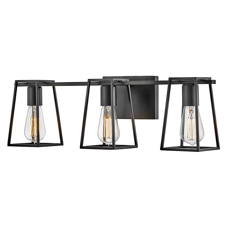 Image 4 Hinkley Filmore 24" Wide Black 3-Light Bath Light more views