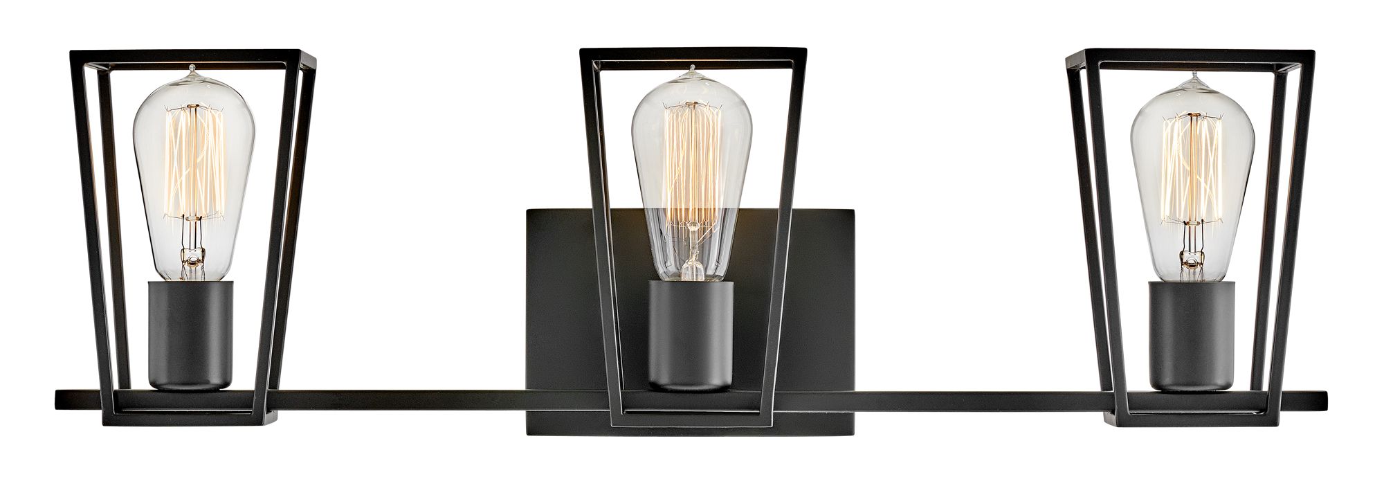 Hinkley Filmore 24" Wide Black 3-Light Bath Light