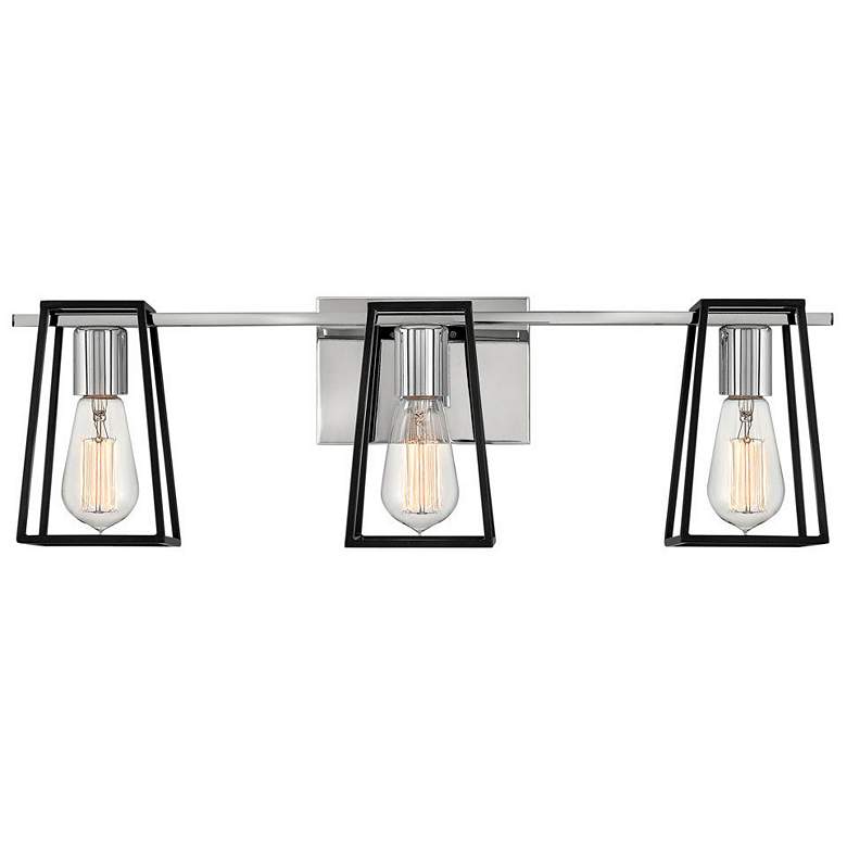 Image 2 Hinkley Filmore 24" Wide Chrome 3-Light Vanity Bath Light