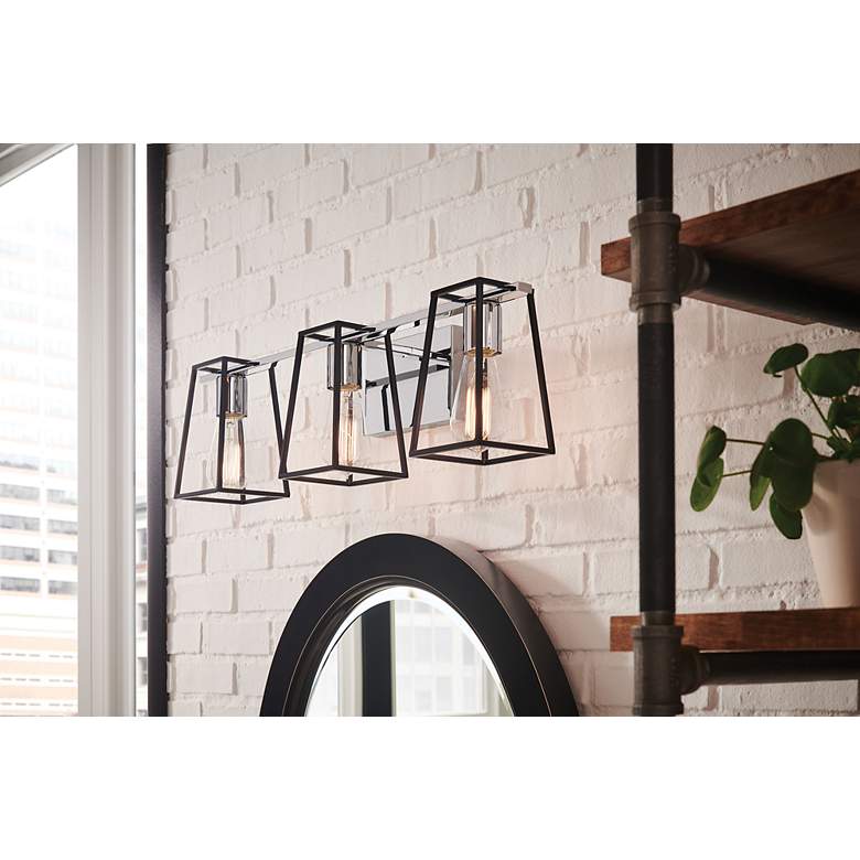 Image 5 Hinkley Filmore 24" Wide Chrome 3-Light Vanity Bath Light more views