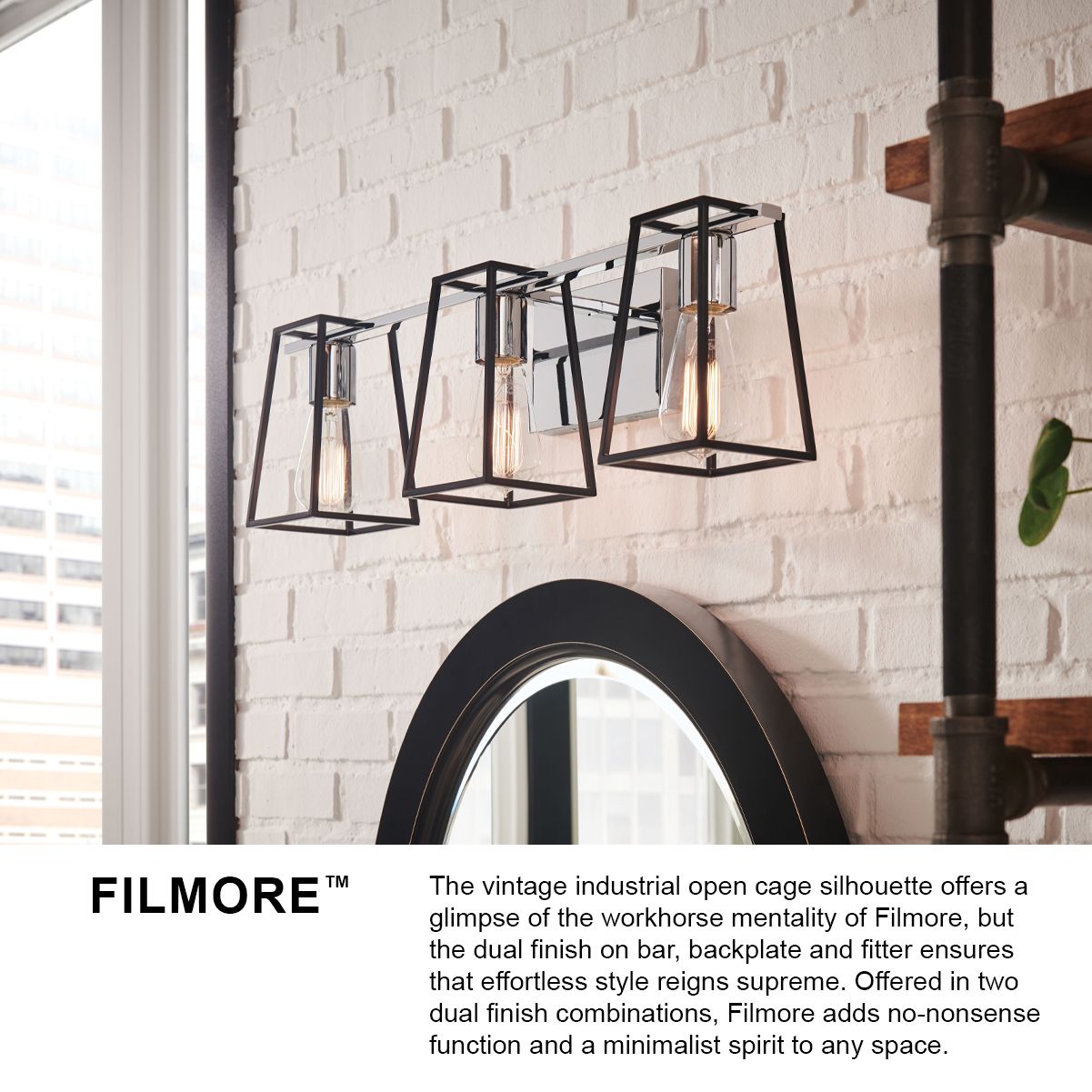 Image 7 Hinkley Filmore 24" Wide Heritage Brass 3-Light Bath Light more views