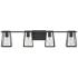 Hinkley Filmore 33 1/2" Wide 4-Light Black Industrial Bath Light