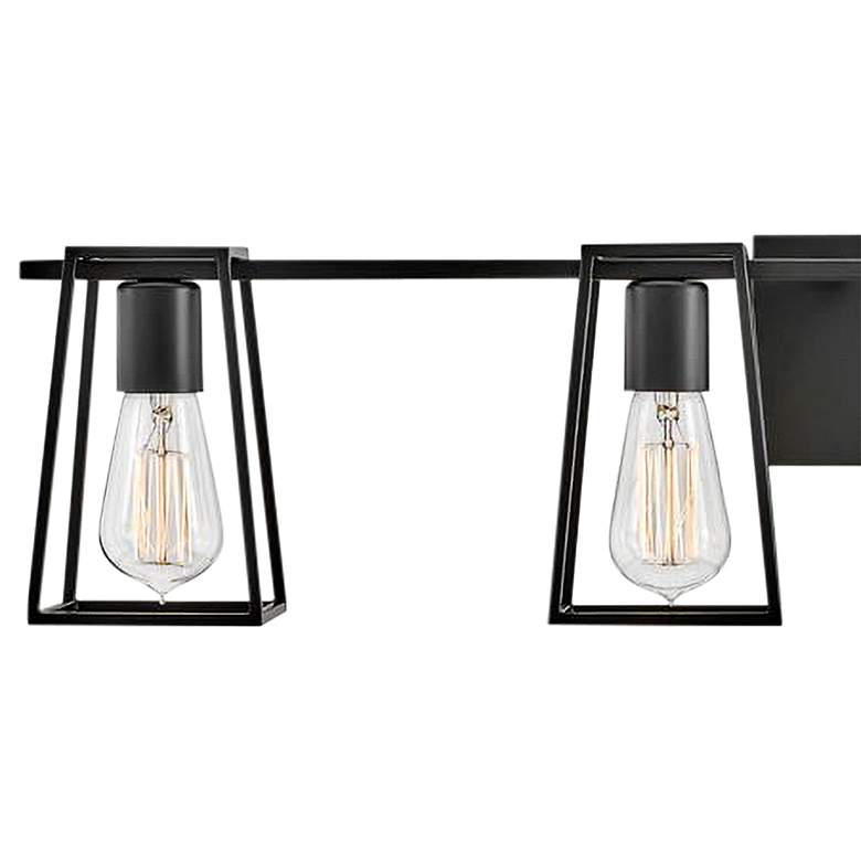 Image 2 Hinkley Filmore 33 1/2" Wide 4-Light Black Industrial Bath Light more views