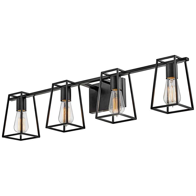 Image 5 Hinkley Filmore 33 1/2" Wide 4-Light Black Industrial Bath Light more views