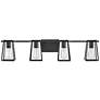 7_Hinkley Filmore 33 1/2" Wide 4-Light Black Industrial Bath Light more views