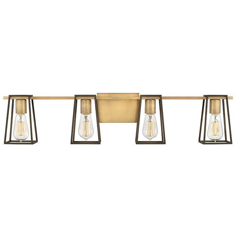Image 2 Hinkley Filmore 33 1/2" Wide 4-Light Heritage Brass Bath Vanity Light