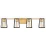 2_Hinkley Filmore 33 1/2" Wide 4-Light Heritage Brass Bath Vanity Light
