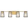3_Hinkley Filmore 33 1/2" Wide 4-Light Heritage Brass Bath Vanity Light more views