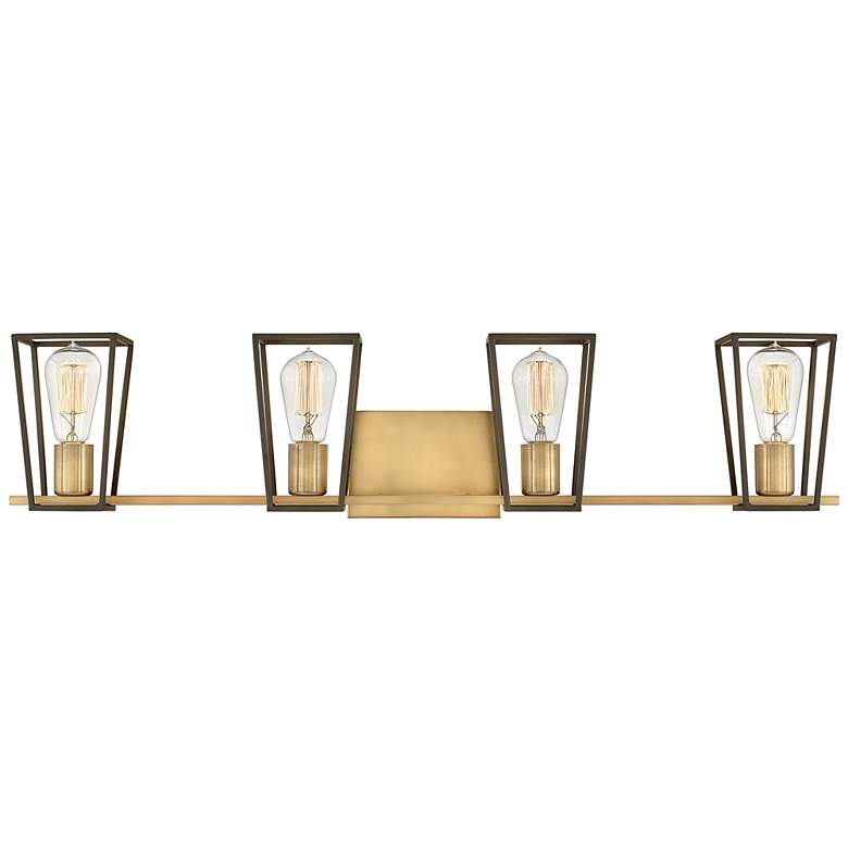 Image 6 Hinkley Filmore 33 1/2" Wide 4-Light Heritage Brass Bath Vanity Light more views