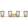 6_Hinkley Filmore 33 1/2" Wide 4-Light Heritage Brass Bath Vanity Light more views