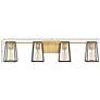 7_Hinkley Filmore 33 1/2" Wide 4-Light Heritage Brass Bath Vanity Light more views