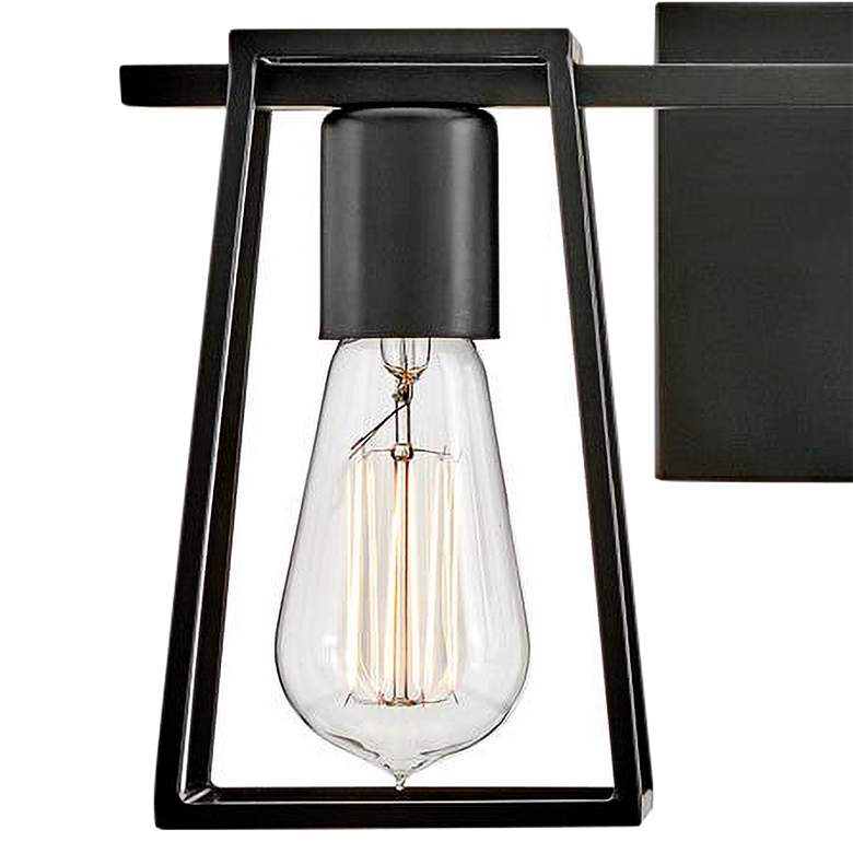 Image 2 Hinkley Filmore 7 1/2" High Black 2-Light Wall Sconce more views