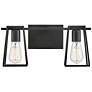 2_Hinkley Filmore 7 1/2" High Black 2-Light Wall Sconce more views