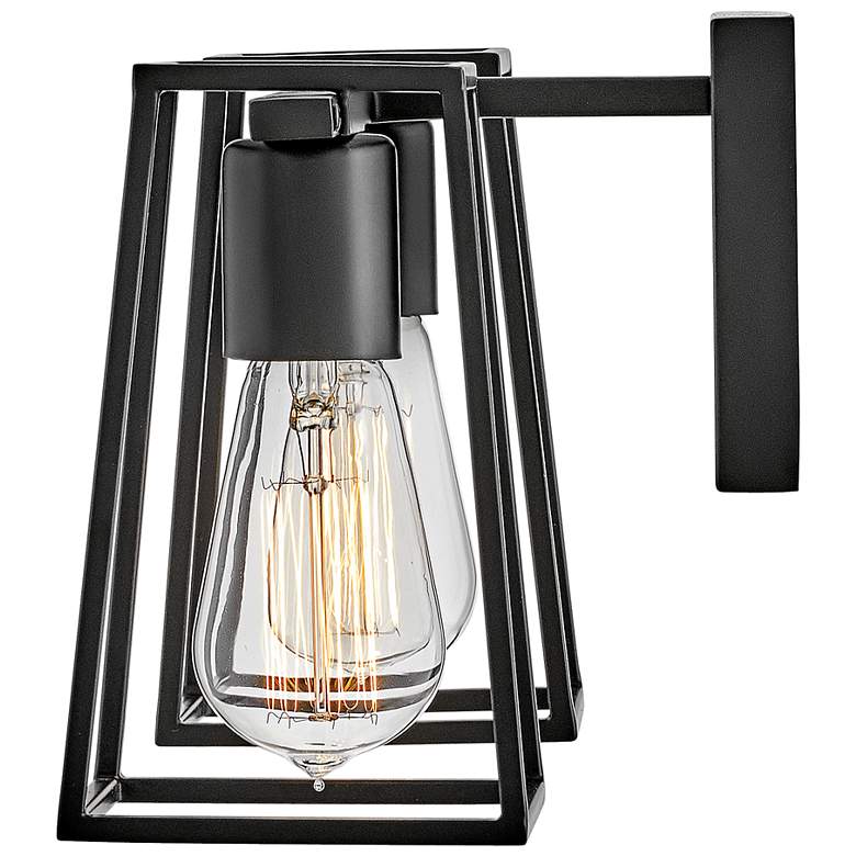 Image 3 Hinkley Filmore 7 1/2" High Black 2-Light Wall Sconce more views