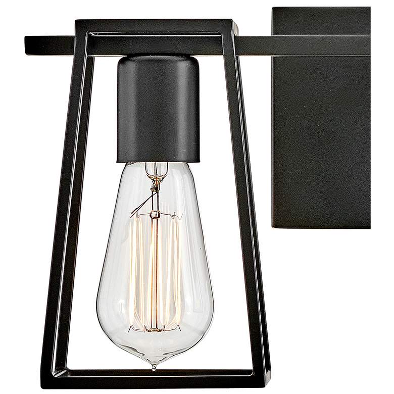 Image 4 Hinkley Filmore 7 1/2" High Black 2-Light Wall Sconce more views