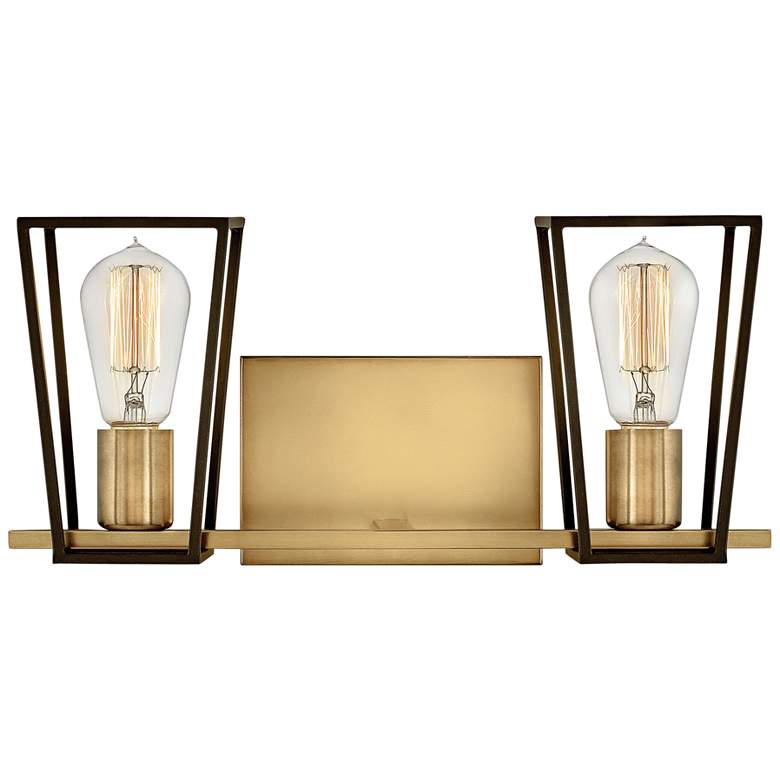 Image 3 Hinkley Filmore 7 1/2" High Heritage Brass 2-Light Wall Sconce more views