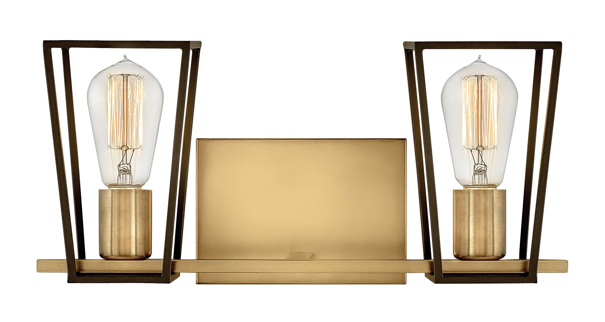 Hinkley Filmore 7 1/2" High Heritage Brass 2-Light Wall Sconce