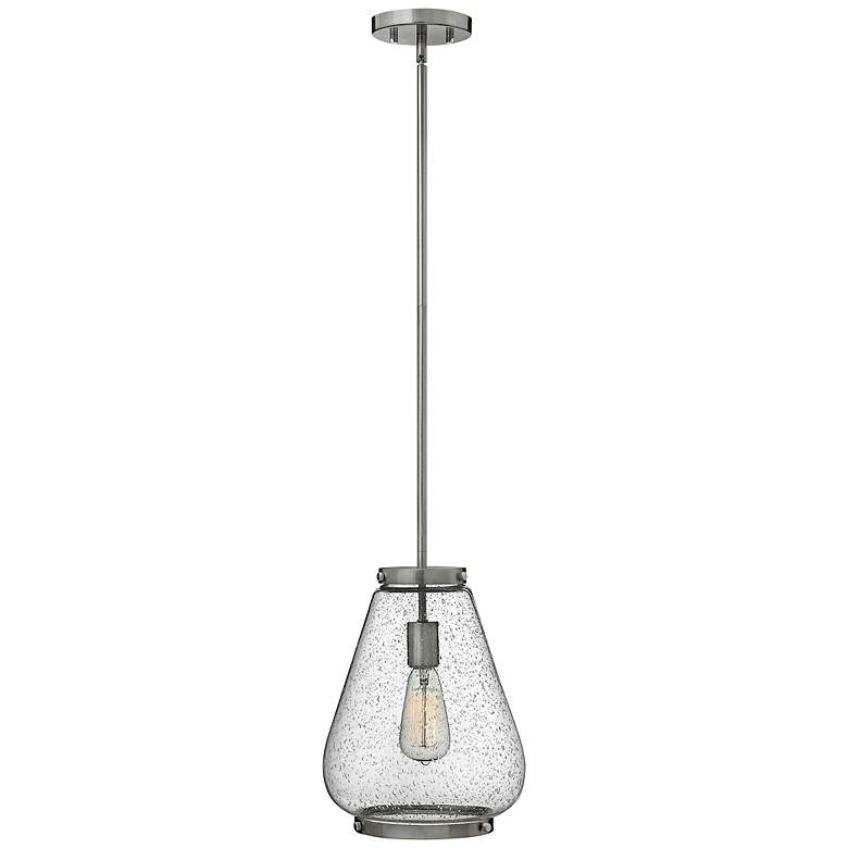 Image 2 Hinkley Finley 10 inch Wide Brushed Nickel Mini Pendant