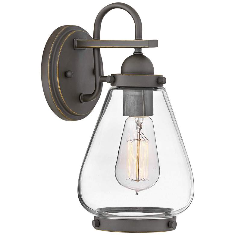 Image 1 Hinkley Finley 11 3/4"H Oil-Rubbed Bronze Outdoor Wall Light