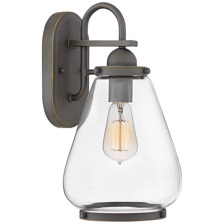 Image 1 Hinkley Finley 14 3/4"H Oil-Rubbed Bronze Outdoor Wall Light