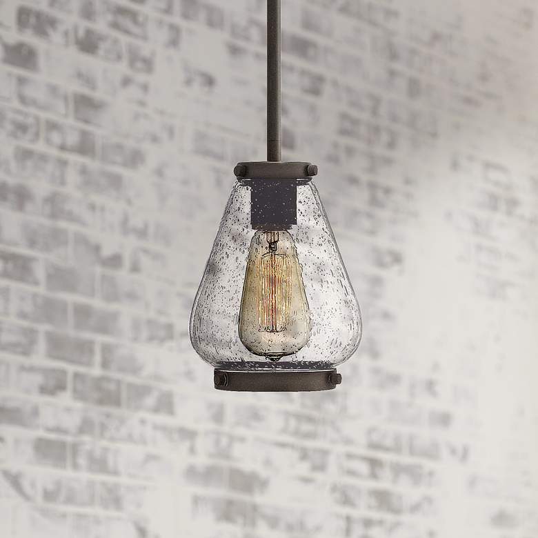 Image 1 Hinkley Finley 6 inch Wide Oil-Rubbed Bronze Mini Pendant