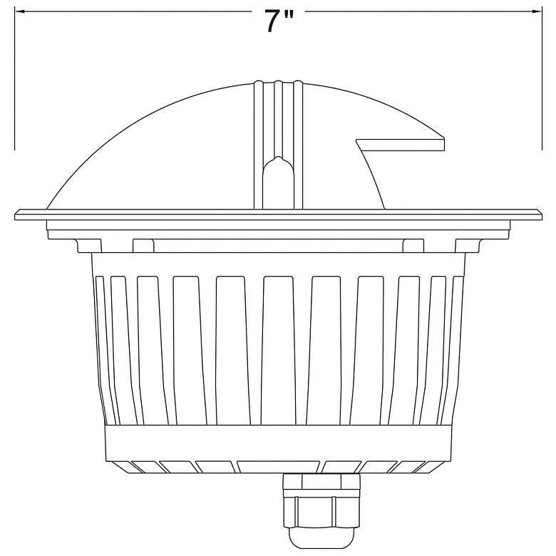 Image 6 Hinkley Flare 7" Wide Uni-Directional LED Landscape Well Light more views