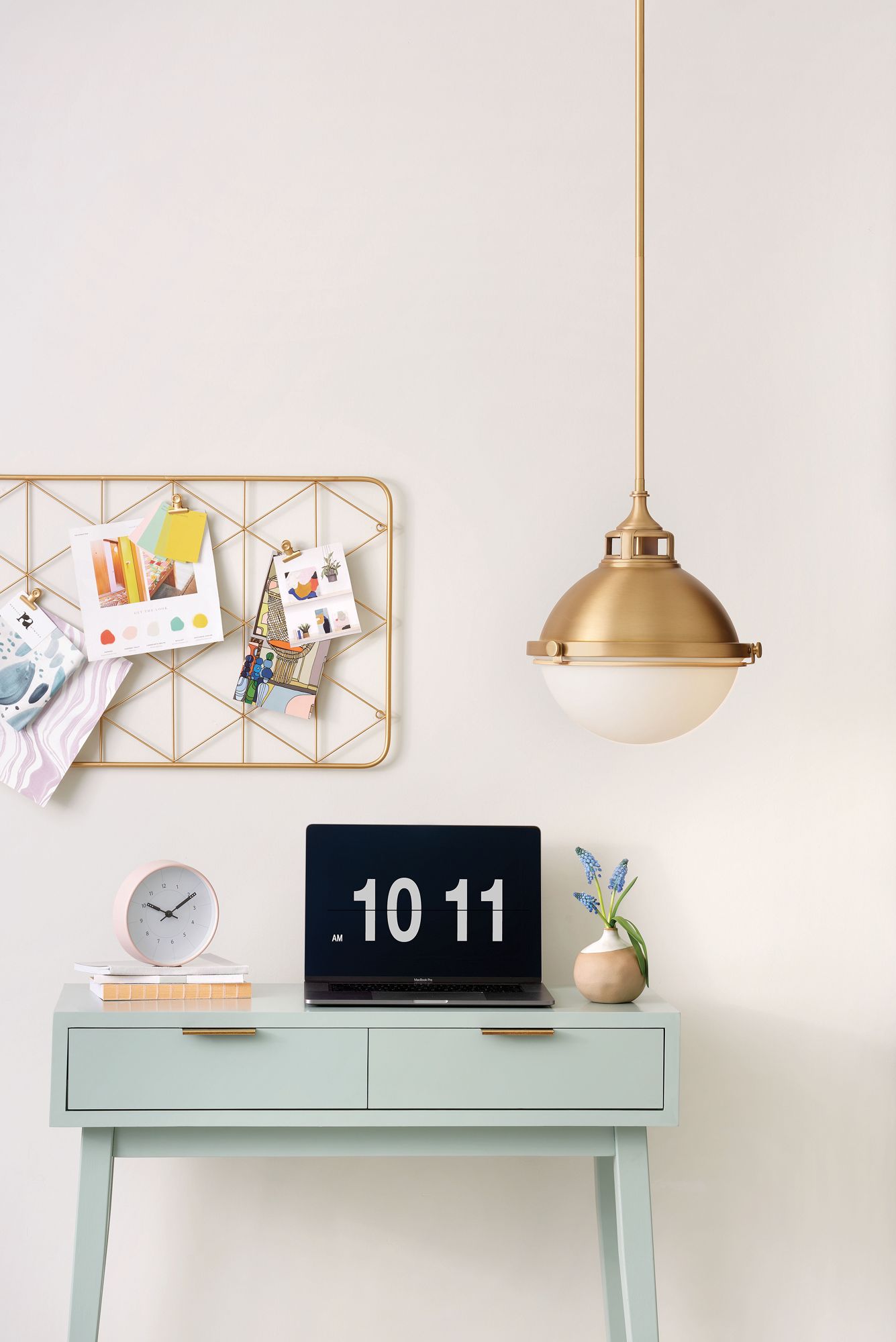 Image 4 Hinkley Fletcher 13 1/2" Wide Satin Brass Pendant Light more views