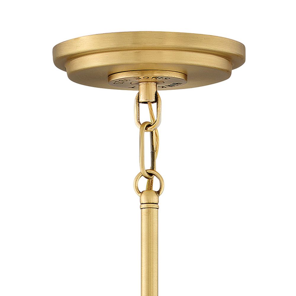 Image 6 Hinkley Fletcher 13 1/2" Wide Satin Brass Pendant Light more views