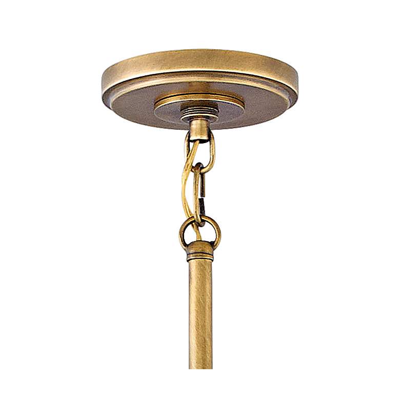 Image 4 Hinkley Fletcher 18" Wide Aged Zinc and Gold Pendant Light more views