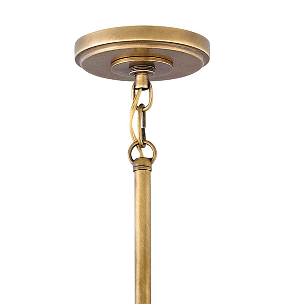 Image 7 Hinkley Fletcher 18" Wide Aged Zinc and Gold Pendant Light more views