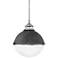Hinkley Fletcher 18" Wide Aged Zinc and Silver Pendant Light