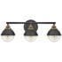 Hinkley Fletcher 25" Wide Black 3-Light Bath Light