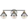 1_Hinkley Fletcher 25" Wide Modern Polished Nickel 3-Light Bath Light