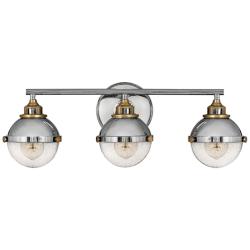 Hinkley Fletcher 25" Wide Modern Polished Nickel 3-Light Bath Light