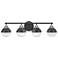 Hinkley Fletcher 32" Wide Black 4-Light Vanity Bath Light