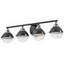 3_Hinkley Fletcher 32" Wide Black 4-Light Vanity Bath Light more views