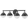 4_Hinkley Fletcher 32" Wide Black 4-Light Vanity Bath Light more views