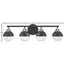 Hinkley Fletcher 32" Wide Black 4-Light Vanity Bath Light