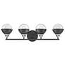 Hinkley Fletcher 32" Wide Black 4-Light Vanity Bath Light
