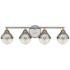 Hinkley Fletcher 32" Wide Polished Nickel 4-Light Bath Light