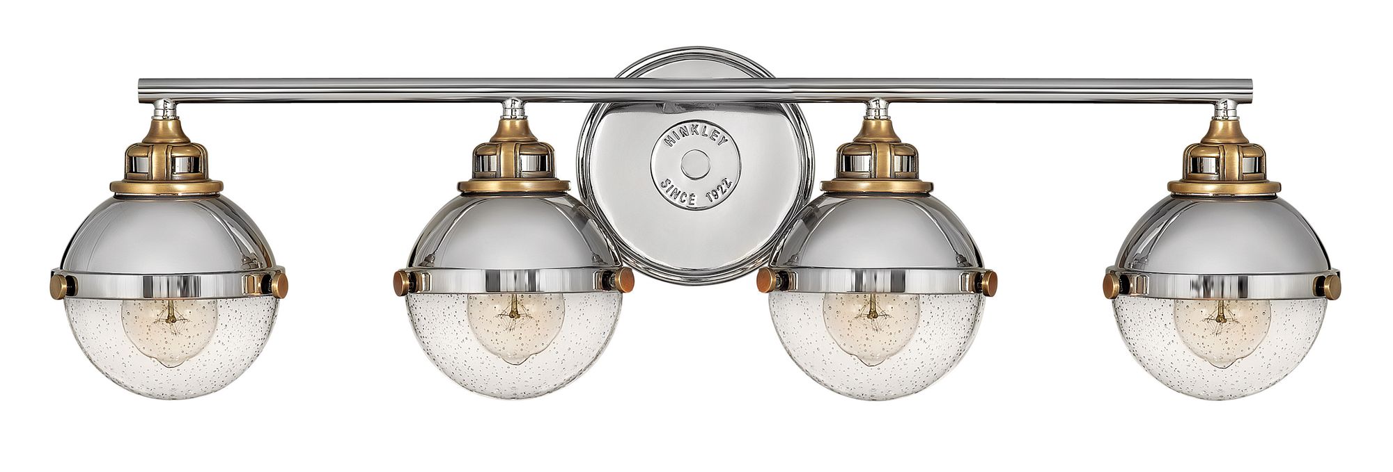 Image 2 Hinkley Fletcher 32" Wide Polished Nickel 4-Light Bath Light more views
