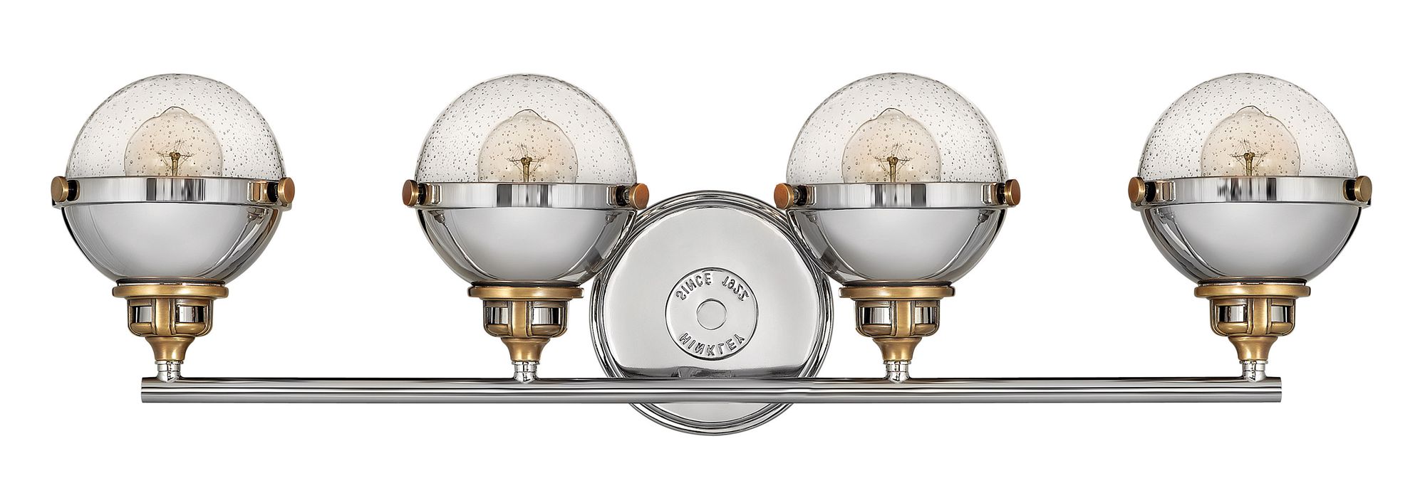 Image 5 Hinkley Fletcher 32" Wide Polished Nickel 4-Light Bath Light more views