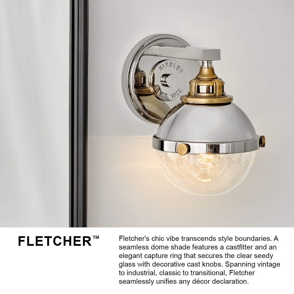 Image 7 Hinkley Fletcher 32" Wide Polished Nickel 4-Light Bath Light more views