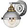 Hinkley Fletcher 8 1/2" Industrial Modern Polished Nickel Wall Sconce