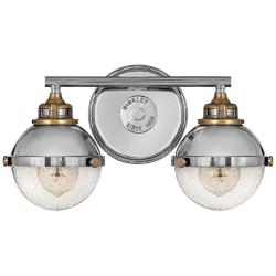 Hinkley Fletcher 8 3/4" High Industrial Nickel 2-Light Wall Sconce