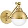 Hinkley Fletcher Satin Brass Swing Arm Wall Lamp
