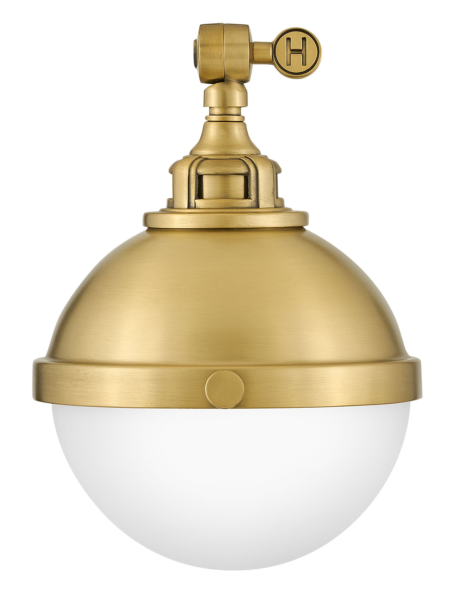 Image 5 Hinkley Fletcher Small Swing Arm Single Light Sconce 9.25" Satin Brass more views