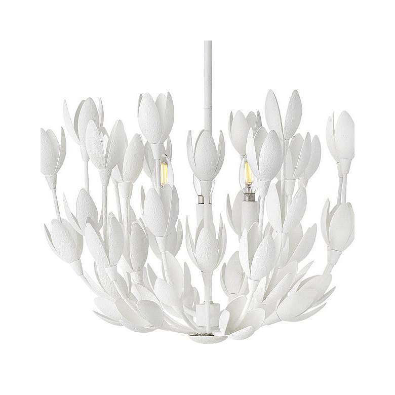 Image 2 Hinkley Flora 20" Wide Plaster White Flower Chandelier more views