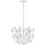 2_Hinkley Flora 20" Wide Plaster White Flower Chandelier more views