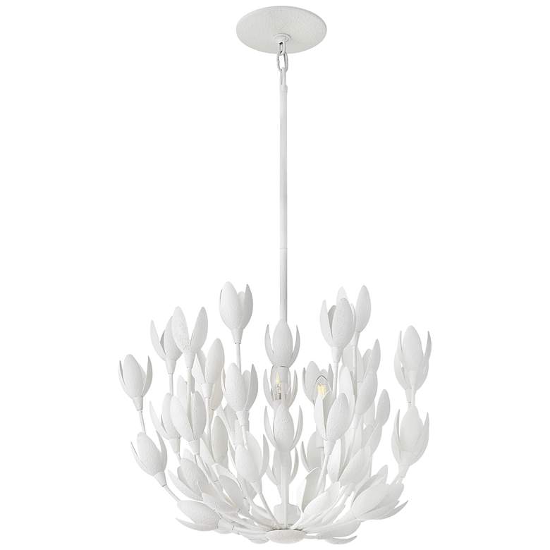 Image 3 Hinkley Flora 20" Wide Plaster White Flower Chandelier more views